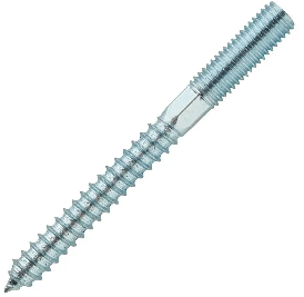 10 х 80 Шпилька сантехническая, комбинированная резьба, оцинкованная (50 шт)