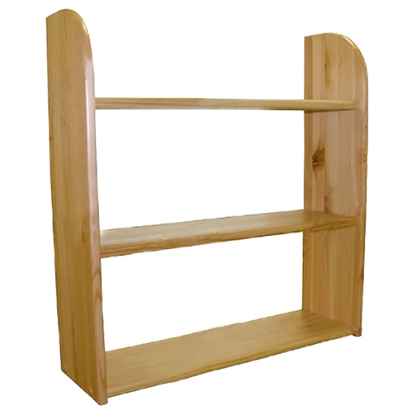 Полка 3-ярусная, массив сосны, на подвесе, под покраску (производитель Строй-Центр)