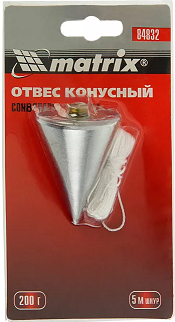 Отвес конусный 200 гр. Матрикс 84832