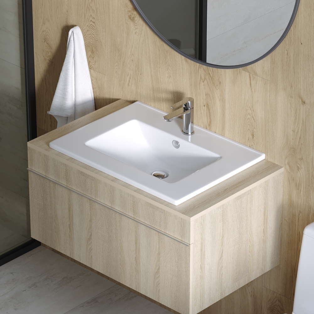 Умывальник мебельный "Quadro 60" Sanita Luxe