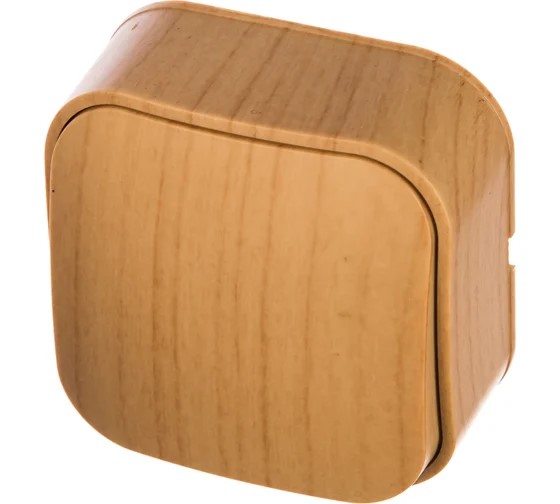 IONICH (UNIVersal) выкл. ОУ 1 кл. СОСНА (светлое дерево) (пласт. осн.) 1434