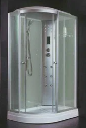 Кабина душ.VERNER Z58R прав120*80*218см ст.бел,под.Бел,мат.стек,низ подн,пан,4у