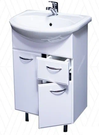 Тумба 55 2 двери, Локо + умывальник "Уют"
