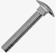 5,0 х 25  Болт мебельный с квадратным подголовком, цинк DIN 603