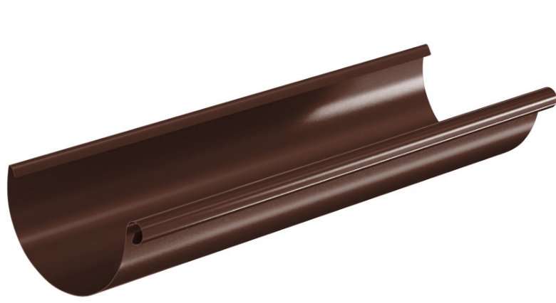 Желоб водосточный D125, 3м Optima (RAL 8017 - коричневый)