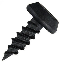 3,5 х 9,5 Саморез с цилиндр. головкой, металл-металл, острый, черный, фасовка карт. кор. - 100 шт.