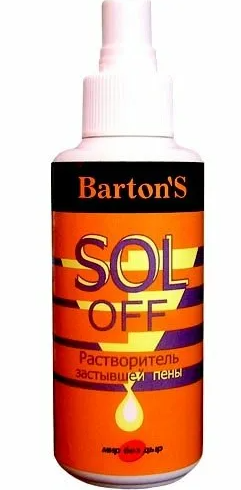 Растворитель застывшей пены Bartons 150 мл  1*20
