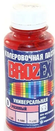 №  09 Колер.паста "BROZEX" розовый 0,1л   *6/108