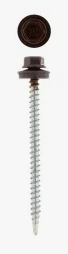 4,8 х 70  Саморез кровельный крашенный, RAL 8017 коричневый