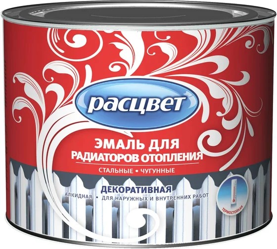 Эмаль д/радиаторов "Расцвет" алкидная 0,5 кг (Ростов-на-дону)*1/8