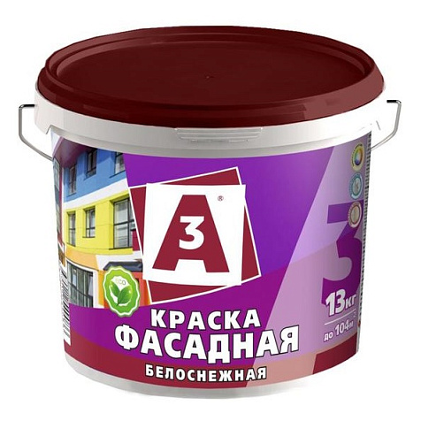Краска ВД фасадная А3, ведро 13 кг