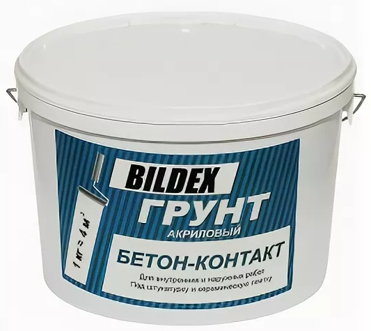 Грунт БЕТОН-КОНТАКТ "BILDEX" 12,0 кг (ЛКЗ)  *1/30