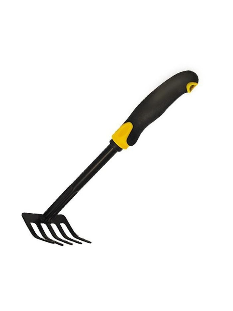 ГРАБЛИ 5-ти зубые прямые с мет/черенком и прорезиненной ручкой `УРОЖАЙНАЯ СОТКА` 9382F