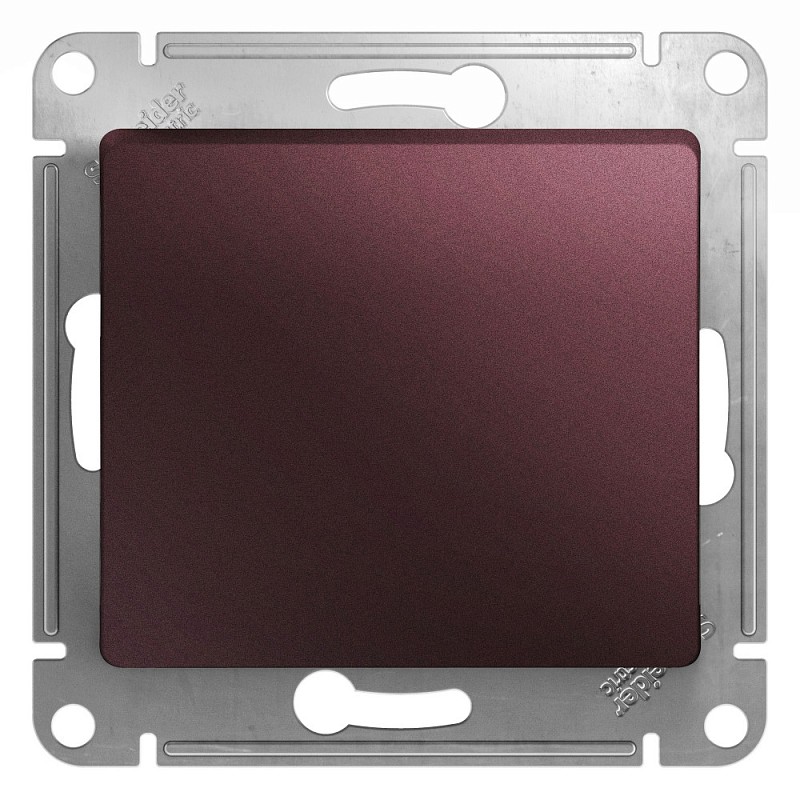 GLOSSA 1-клавишный ВЫКЛЮЧАТЕЛЬ,сх.1,10AX, механизм, БАКЛАЖАНОВЫЙ (кр.20шт) C2