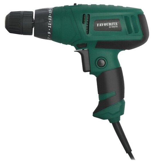 FAVOURITE Дрель-шуруповерт электрический ID 550/2S (550 Вт, 2 скорости, 300-1000 об/мин)