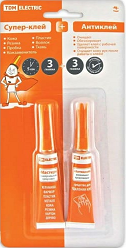 Супер-клей "Мастер" + антиклей/блистер TDM (кр.24шт)
