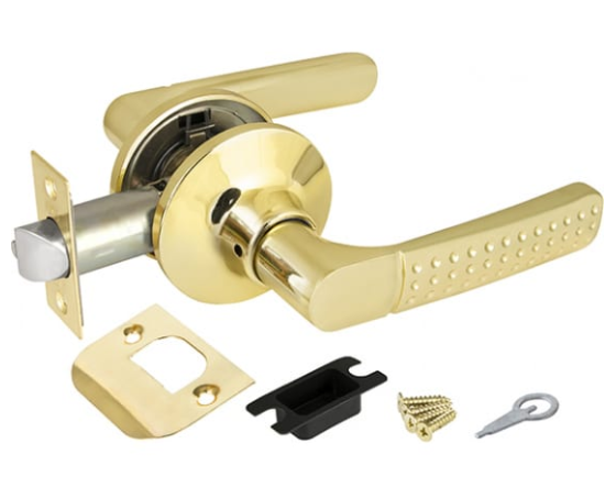 Ручка защелка 6026 PB-P (без фикс) золото