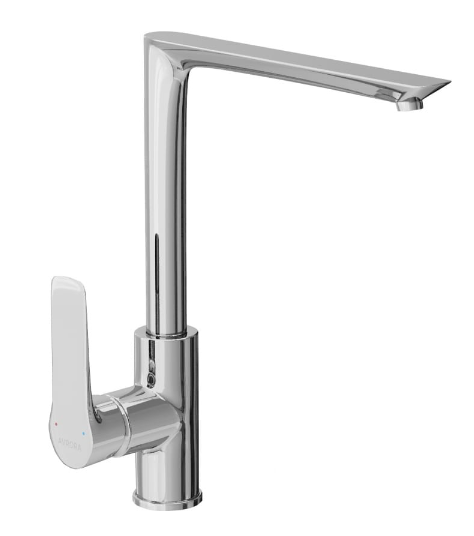 Смеситель для кухни AVRORA Line AV3121 с высоким поворотным изливом