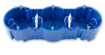 Коробка установочная д/бетона 3-мест. 207х66х47,4  (с саморезами) КЕ-502 исп 1 СВЕТОПРИБОР