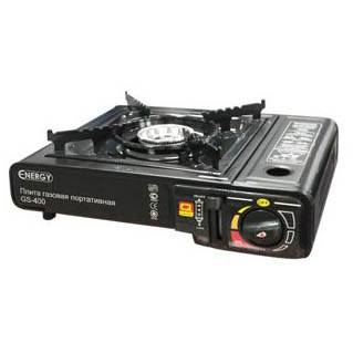 Плита газовая портатив Energy GS-300, 2,5кВт, кейс в компл (34*28*11,5см) 2 типа подключения 105311