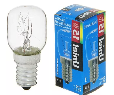 Uniel лампа накаливания для духовок (+300°) E14 15W 220V прозрачная IL-F22-CL-15/E14