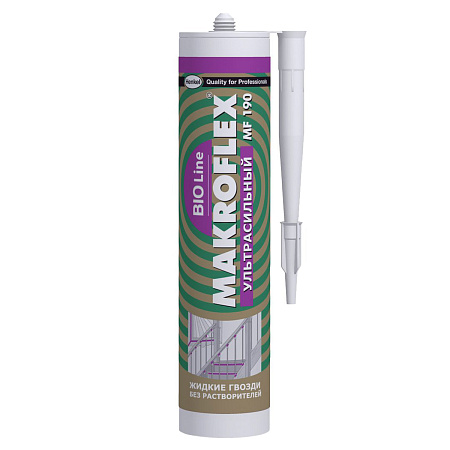 Жидкие гвозди ультрасильные 280г прозрачный Bio Line MF190 Макрофлекс 2670487 (Хенкель) *1/12