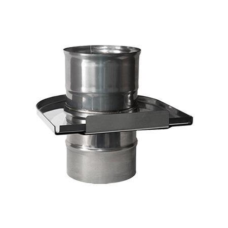 Задвижка Феррум (шибер выдвижной) нержавеющая (439/0,8мм), ф120