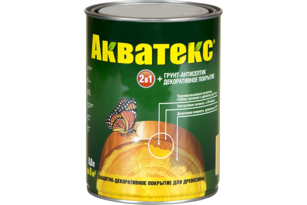 Акватекс 2 в 1-текстурное покрытие (Орех 0,8 л.)