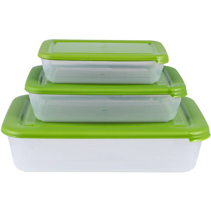 Комплект контейнеров для СВЧ "Лайт" 3 шт (0,45+0,9+1,9)л прямоуг.арт.555