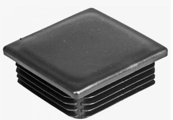 Заглушка для труб внутренняя квадратная черная 40х40 мм (10 шт EC) (цена за уп) НАКРЕПКО 216809