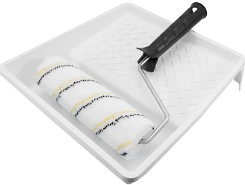 Набор "Креативный"Кювет27*29 +валик "Плюш.Слон"+ручка в сб.6мм цинк 180мм(арт.670-8883)*1/12