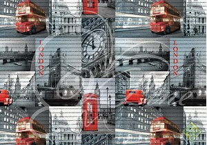 FV17 Коврик напольный из вспененного ПВХ - фотопечать 0,65х15м (Лондон)