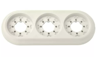 РЕТРО  белый - крышка 3-местная  СВЕТОПРИБОР