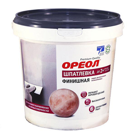 Шпатлевка "Ореол" финишная д/вн.работ 1,5 кг  (Ростов-на-дону)  *6