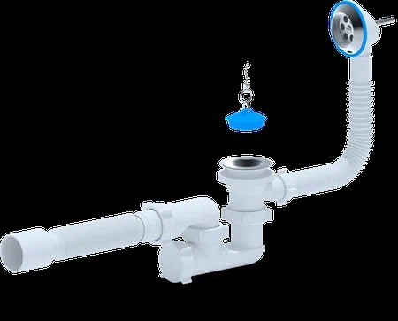 Обвязка в ванну "АНИ" Е 255 с гофрой 40*50 регулир. *1/30