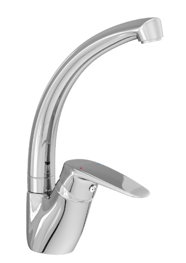 Смеситель для кухни AVRORA Sky AV4021 с высоким поворотным изливом