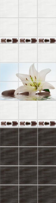 Панель пласт. "Новита" Джакарта лилия (Узор) 2,7*0,25