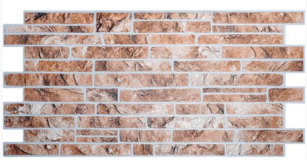 Панель стеновая ПВХ "ДЕКОКАМ" Сланец №10 жёлтый (1035*500 мм) *30