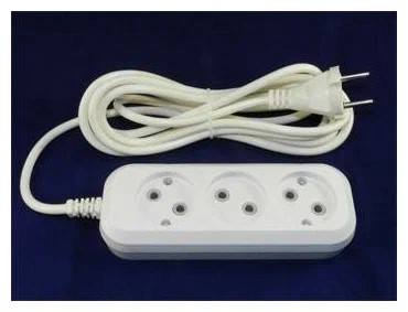 Сет. удл. Jett (ДЖЕТТ) ПВС 2х0.75 3 роз.  3 м 10А белый РС-3