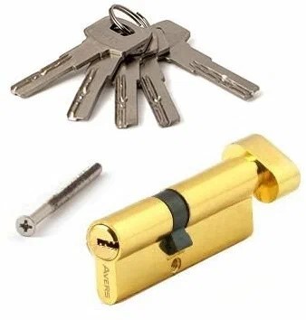 AVERS ZM-80-C-G золото перфо. кл/верт. 5кл. Цилиндровый механизм (100,10)