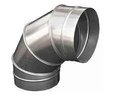 Воздуховод BRIZ колено угол 90°оцинкованная сталь толщина 0,5 мм ф 150