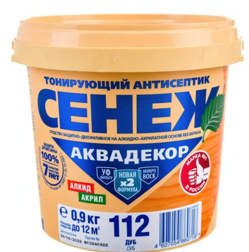 Х2-112 (дуб) - 0.9кг-Сенеж АКВАДЕКОР