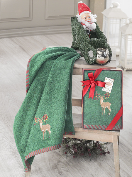 Полотенце махровое "Altinbasak" Noel арт. 1818 50*90 см.,100%хлопок, Турция (V2)