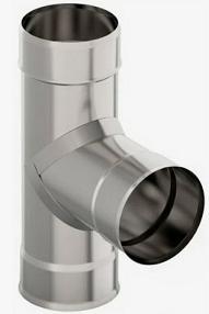 Тройник 90° 115 нерж. 1,0мм ДМ