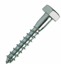 8х90 Шуруп с шестигранной головкой, сантехнический "Глухарь", цинк (550 шт) ОМ