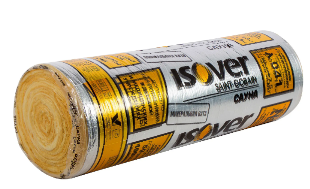 ИЗОВЕР Маты Сауна-50 12500/1200/50мм фольгированный (15м2=0,75м3) (1шт)
