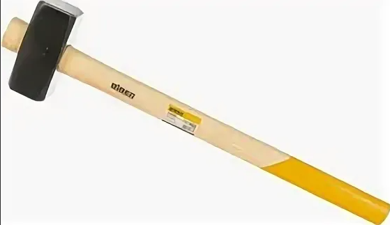 БИБЕР 85163 Кувалда кованая, обратная дер. рукоятка "Стандарт" 3кг (4)