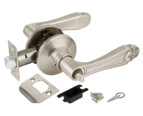 Ручка защелка 6037 SN-B (фик.) мат. никель