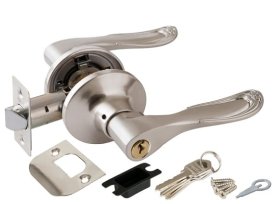 Ручка защелка 6030 SN-E (кл./фик.) мат. никель