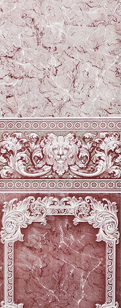 Панель пласт. "Фриз" Лев 102 Гранат 2,7*0,25 Матрица